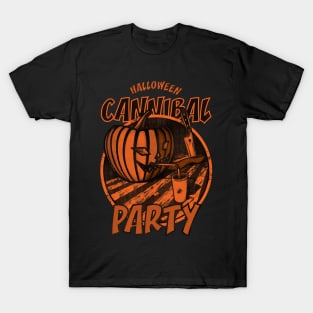 Halloween (Pumpkin) Cannibal Party T-Shirt